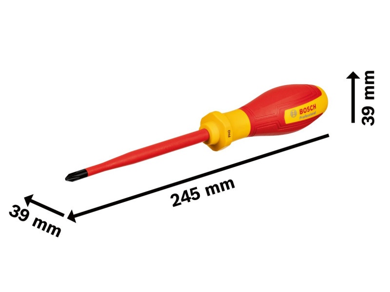 BOSCH Șurubelniță PH2 x 125 mm izolată până la 1000 V