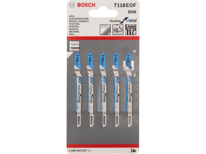 BOSCH T 118 EOF 83/1,5 mm bimetalic (5 bucăți)