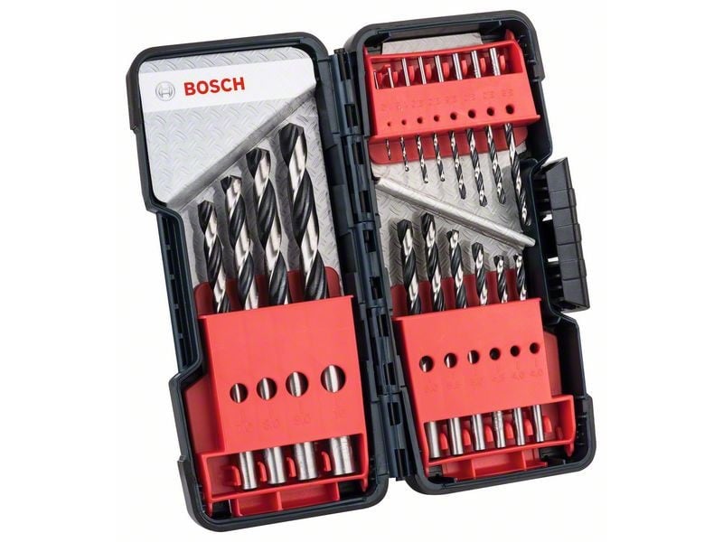 BOSCH Twist Drill ToughBox set 18 piese 1,0-10,0 mm HSS PointTeQ