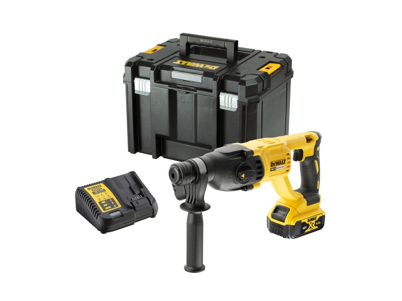 Burghiu cu percuție DEWALT cu acumulator 18 V fără perie de carbon 2.6 J (1 x acumulator 4.0 Ah + încărcător) DCH133M1 - 2 | YEO