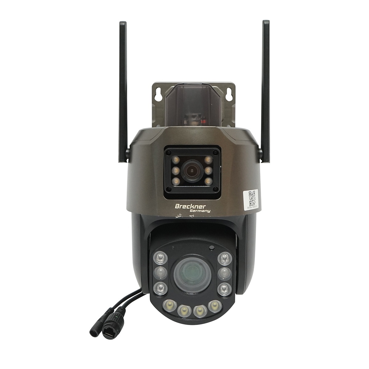 Camera de supraveghere lentila duala 6MP, WIFI P2P, rotativa 360 PTZ cu senzor de miscare, sirena, detectie umana si aplicatie iCSee, Cod: DISTX01, Marca: BRECKNER GERMANY