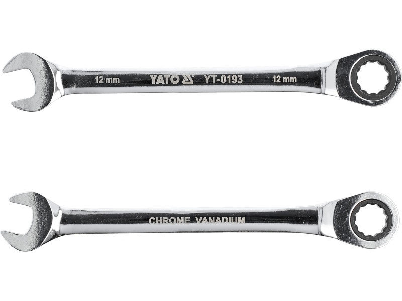 Cheie cu clichet YATO Star 12 mm / 170 mm 72T CrV - 2 | YEO