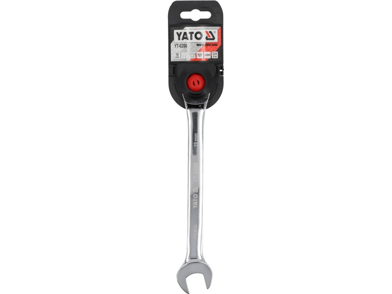 Cheie cu clichet YATO Star 19 mm / 245 mm 72T CrV - 1 | YEO