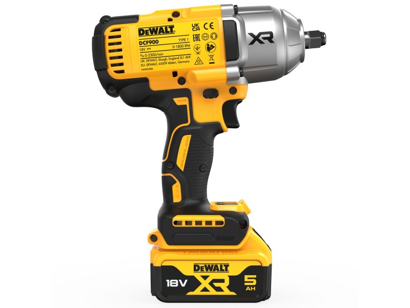 Cheie cu impact DEWALT fără fir 18 V fără perie de carbon 1/2" 1396/1898 Nm (2 baterii de 5,0 Ah + încărcător + TPSTAK) - 3 | YEO