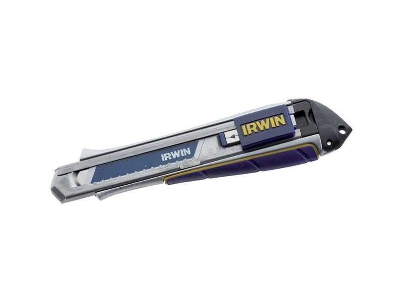 Cuțit cu lamă pentru fracturi IRWIN 18 mm cu carcasă din aluminiu armat