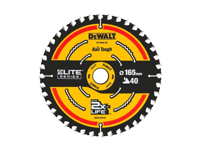 DEWALT ELITE Pânză de ferăstrău pentru lemn 165 x 20 x 1,65 mm / 40T