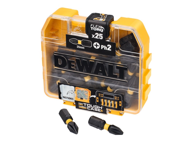 DEWALT Flextorq vârf de bit PH2 x 25 mm Tough Case (25 buc)