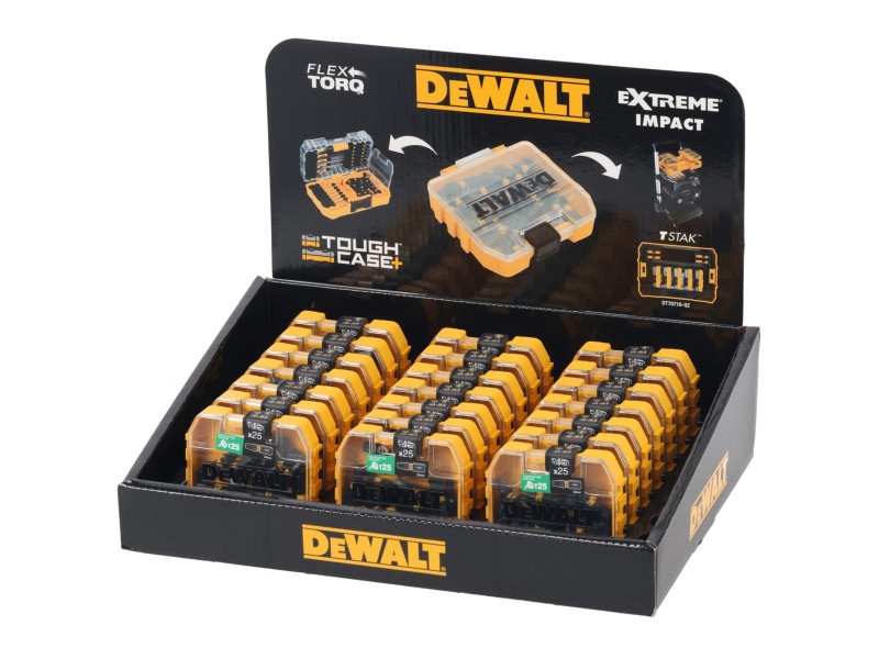 DEWALT Flextorq vârf de bit T25 x 25 mm Tough Case (25 bucăți) - 1 | YEO