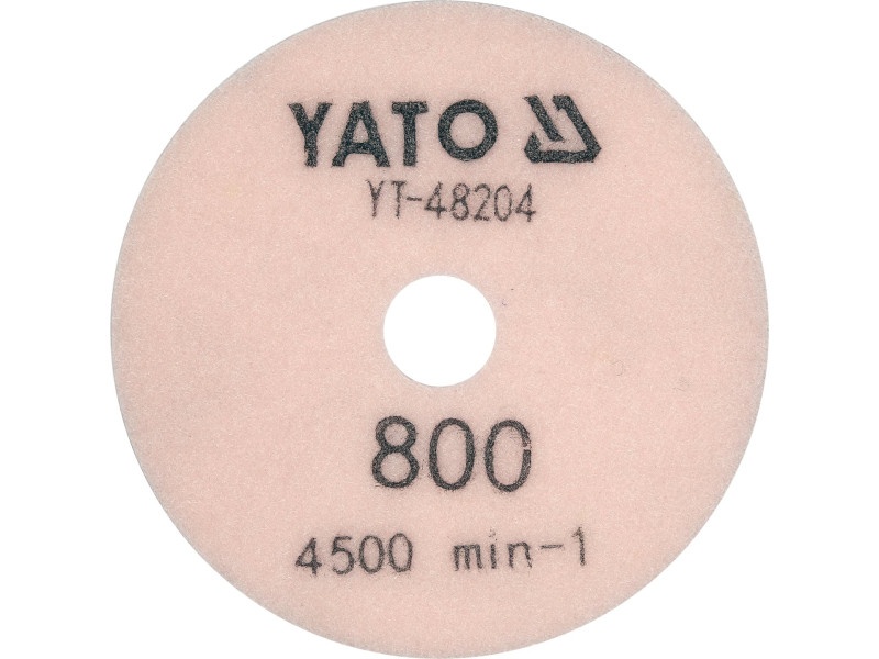 Disc diamantat de șlefuire și lustruire YATO Velcro 100 mm / P800 umed/uscat - 3 | YEO