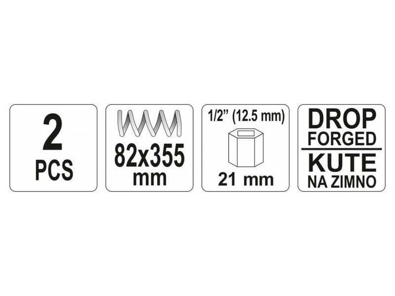 Extractor de arc YATO 82 x 355 (2 bucăți) - 2 | YEO