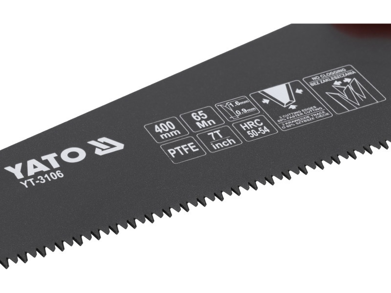 Ferăstrău YATO Foxtail 400 mm acoperit cu teflon 3 muchii - 2 | YEO
