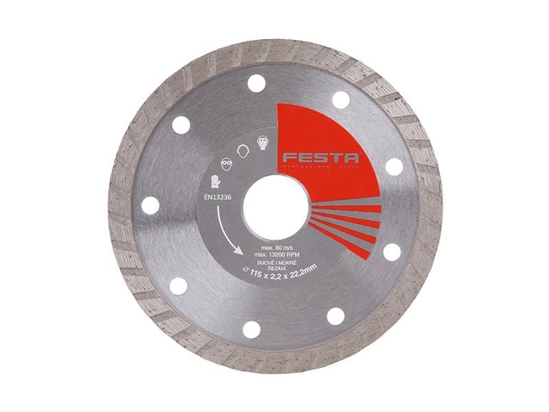 FESTA Disc de tăiere diamantat 115 x 2,2 x 22,2 mm turbo