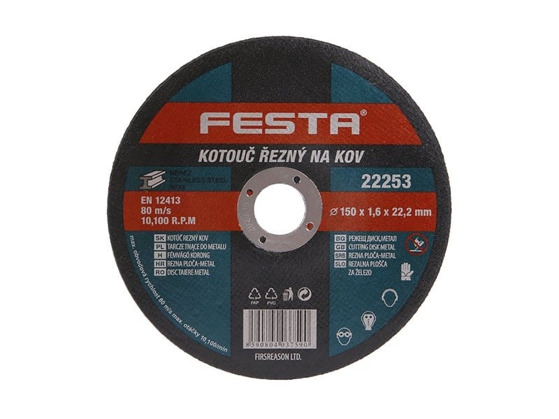 FESTA Disc de tăiere pentru metal 150 x 1,6 x 22,2 mm