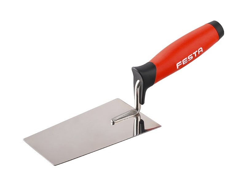 FESTA Lingură pentru zidărie 140 x 80 mm plafon inox cu mâner moale