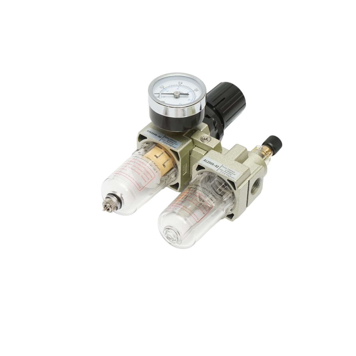 Filtru aer si ungator cu regulator de presiune max. 1 MPa, racord 1/4, Cod: DISMS37 - 1 | YEO