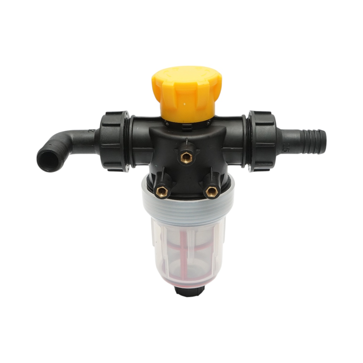 Filtru erbicidator transparent cu sita si valva autocuratare, racord 25 mm, Cod: DISPK89 - 1 | YEO