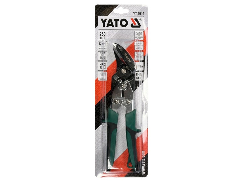 Foarfece de tăiat plăci YATO 260 mm dreapta - 1 | YEO