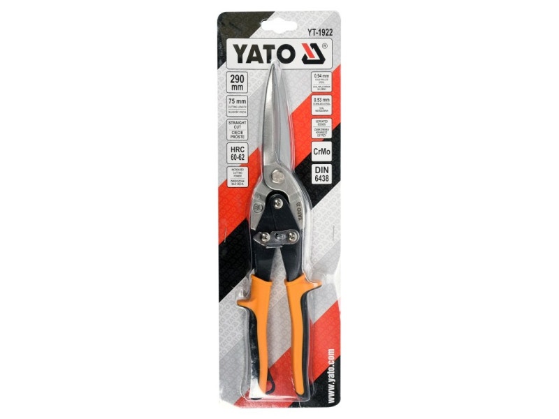 Foarfece de tăiat plăci YATO drept 290 mm - 1 | YEO