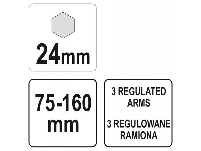 Indicator de combustibil YATO 3 pârghie