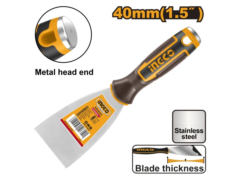 INGCO Spakli 40 mm inox mâner moale - 1 | YEO