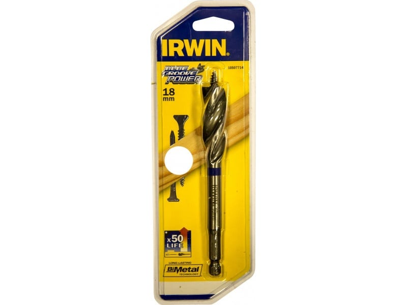 IRWIN Burghiu pentru lemn 18 x 230 mm bit Blue Groove Power - 1 | YEO