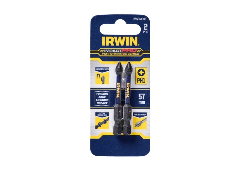 IRWIN Impact Pro Bithegy PH1 x 57 mm (2 buc)