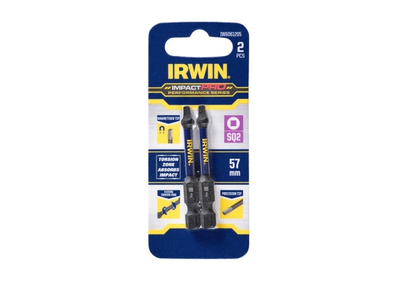 IRWIN Impact Pro Bithegy SQ2 x 57 mm (2 buc)