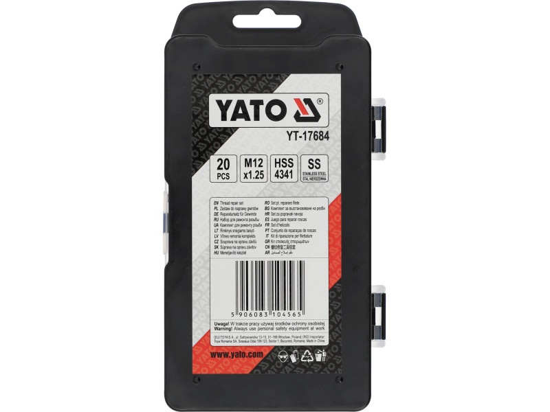 Kit de reparare a filetului YATO 30 bucăți M12 x 1,25 mm - 2 | YEO