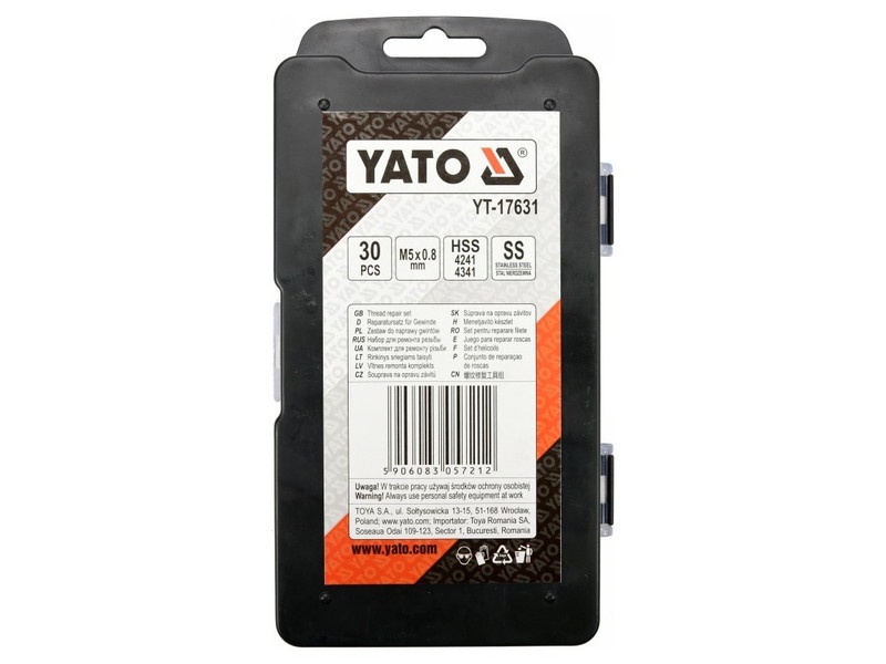 Kit de reparare a filetului YATO 30 bucăți M5 0,8 mm - 3 | YEO