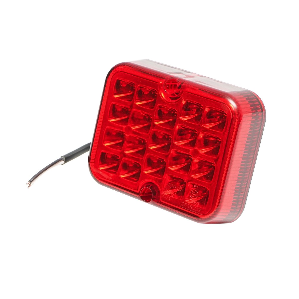 Lampa ceata rosie cu LED E-mark 101x81x29mm IP67, Cod: BK69035, Brand: BRECKNER GERMANY