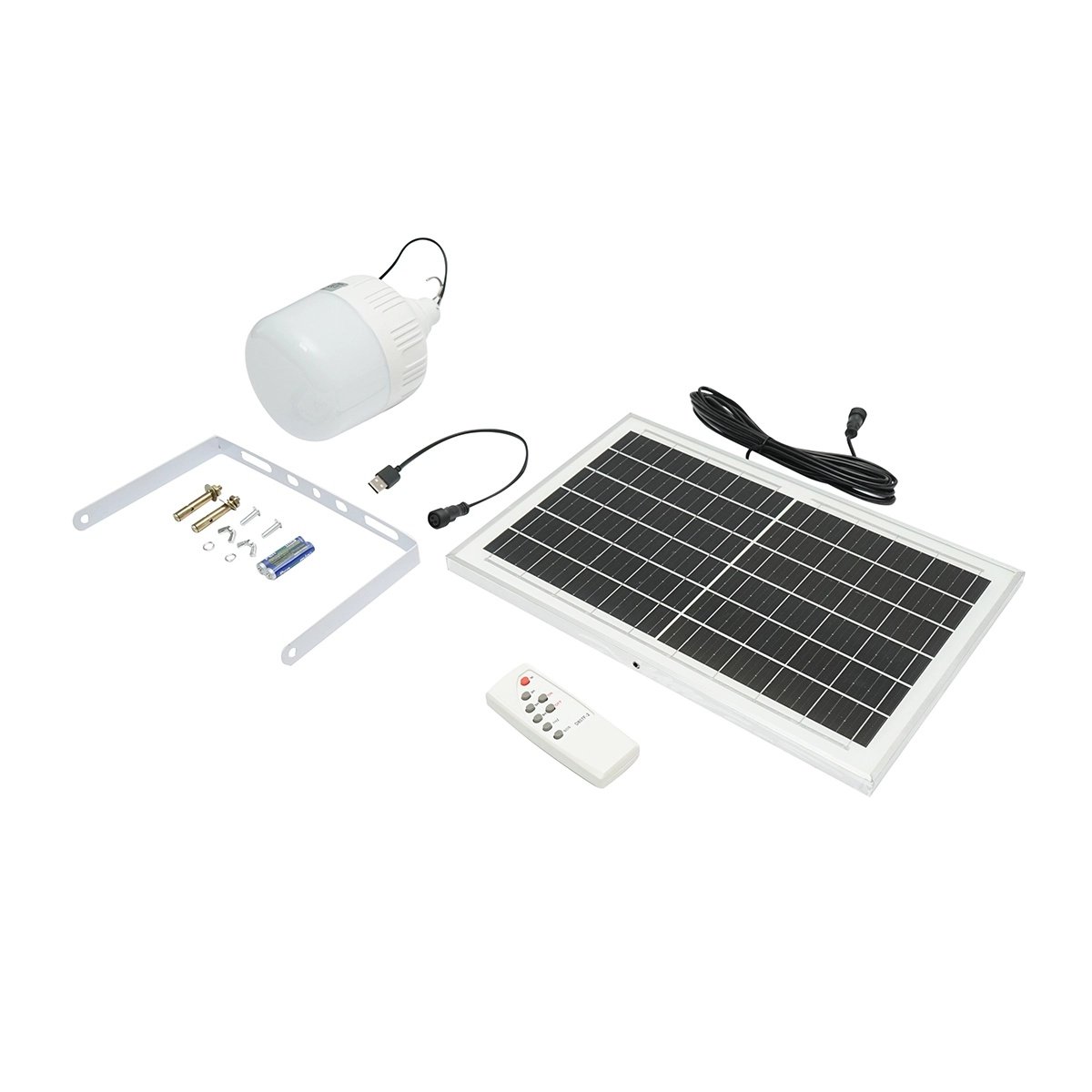 Lampa LED 100W, 6500K cu panou solar policristalin 8W si telecomanda IP20, Cod: BK78970, Brand: BRECKNER GERMANY - 1 | YEO