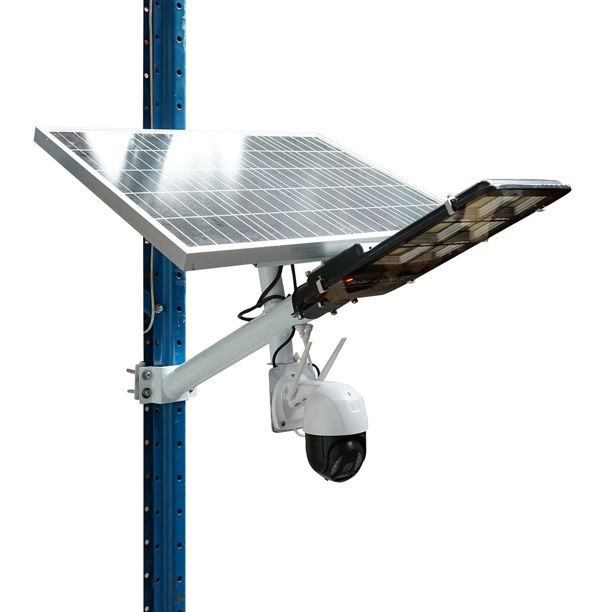 Lampa stradala LED 300W cu panou solar 60W, camera supraveghere 4G si baterie 16000mAh , Cod: BK69686, Brand: BRECKNER GERMANY - 1 | YEO