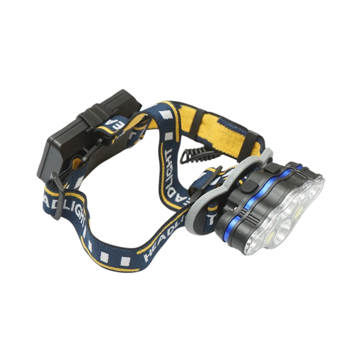 Lanterna frontala de cap cu 8 LED-uri, 3 moduri iluminare, baterie 2200mAh reincarcabila USB , Cod: DISUF01, Crownman - 3 | YEO