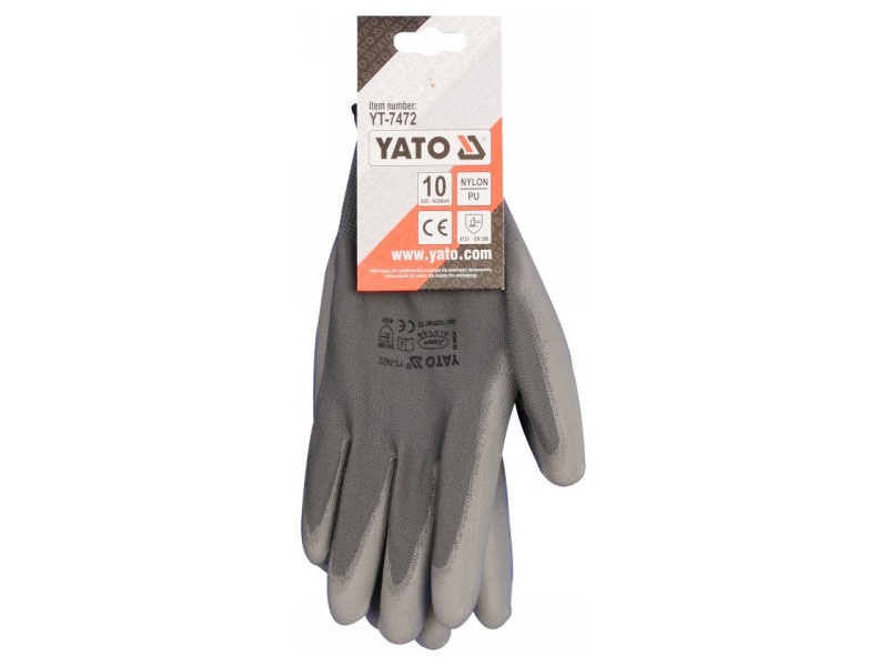 Mănuși de asamblare YATO (cufundate GREY) 10 - 1 | YEO