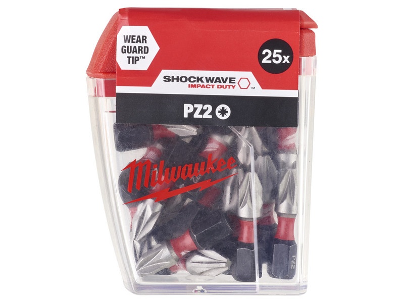 MILWAUKEE Bithegy PZ2 x 25 mm Shockwave (25 buc) - 1 | YEO