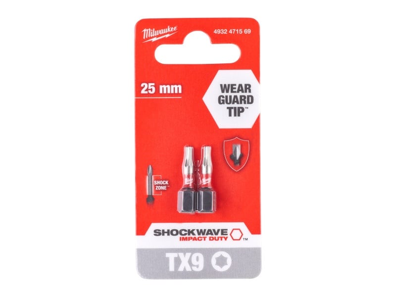 MILWAUKEE Bithegy T9 x 25 mm (2 buc)