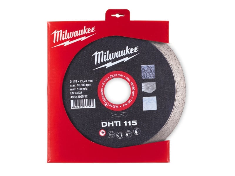 MILWAUKEE Disc diamantat de tăiere 115 x 2,0 x 8 x 22,2 mm continuu DHTI - 1 | YEO