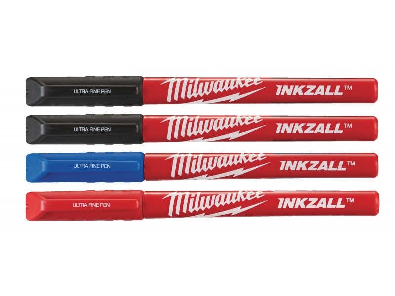 MILWAUKEE INKZALL™ Fetru de marcare negru 0,6 mm (4 buc)