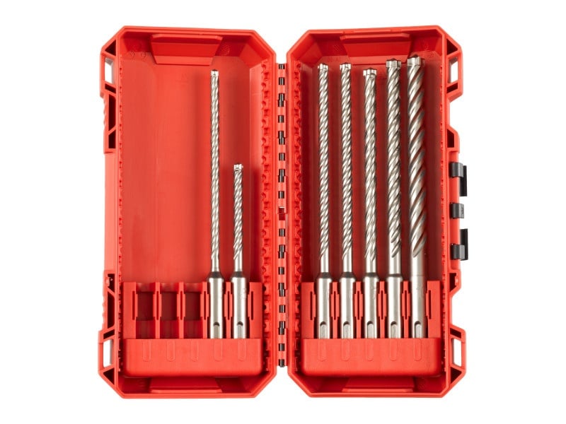 MILWAUKEE MX4 Set de burghie cu patru tăișuri SDS-Plus din 7 piese