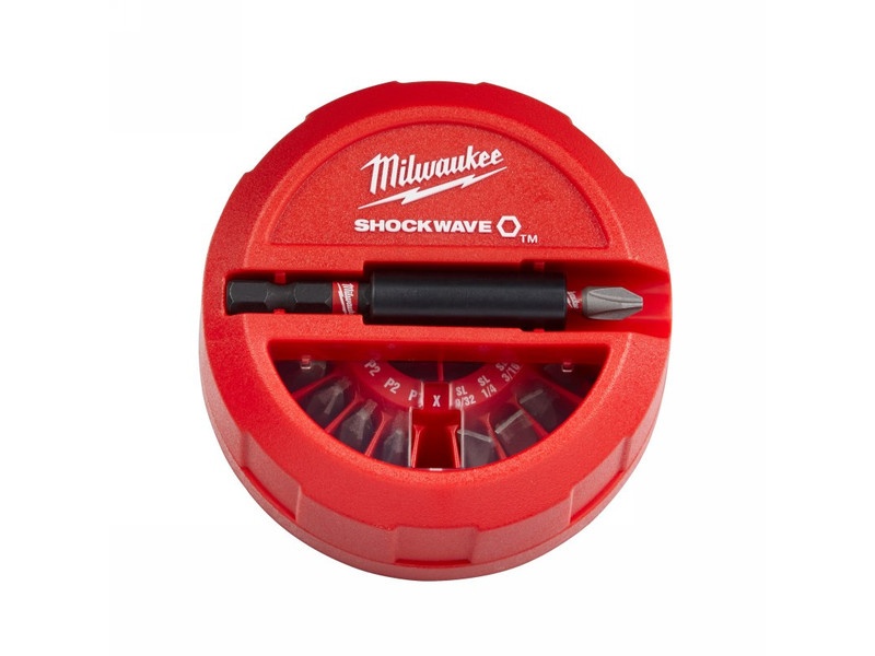 MILWAUKEE Set de biți 15 piese Shockwave