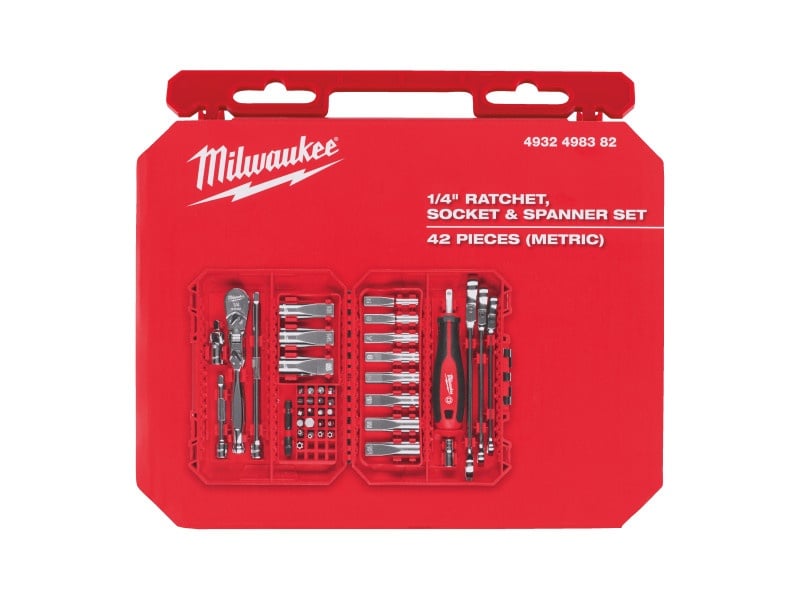 MILWAUKEE Set de chei tubulare 42 piese 1/4" - 3 | YEO