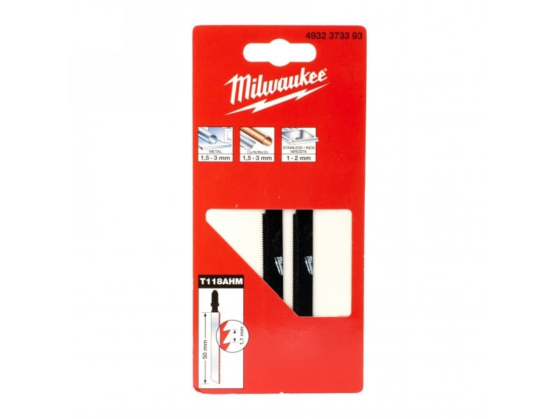 MILWAUKEE T118AHM 50/1,1 mm lamă cu vârf din carbură (2 buc) - 1 | YEO