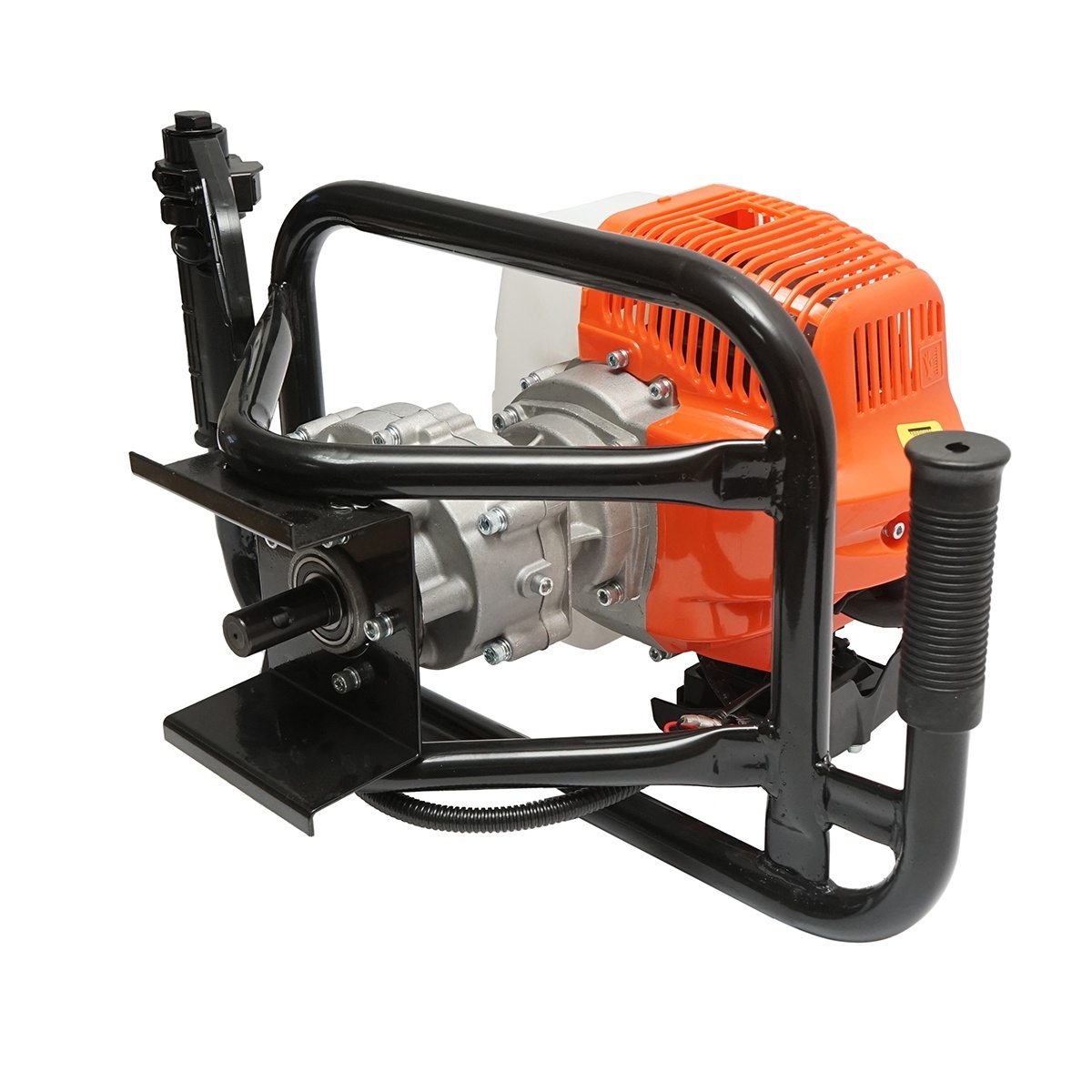 Motoburghiu de pamant pe benzina 2 timpi 2.8CP, 52cc cu 3 burghie incluse 100mm, 150mm, 200mm, Cod: DISUE06.