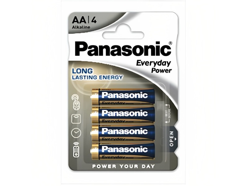 PANASONIC AA/pencil baterii alcaline de lungă durată 1,5 V (4 buc)