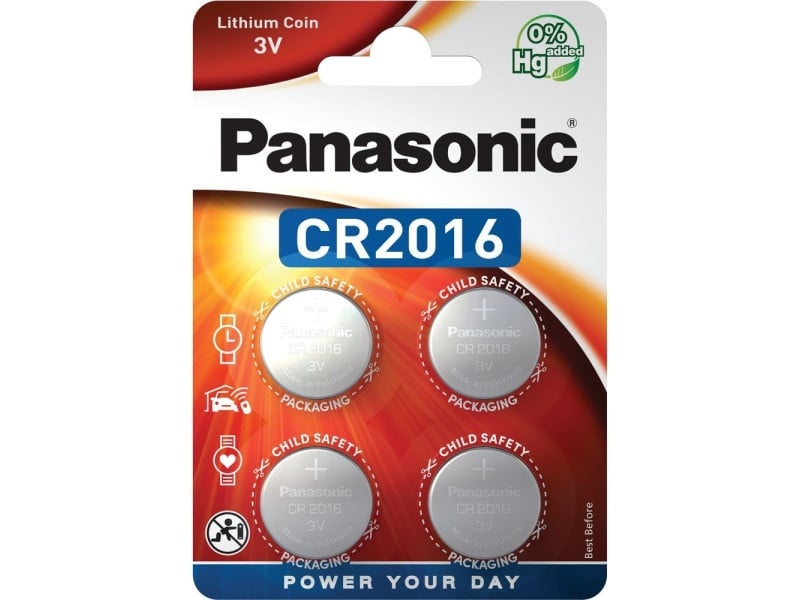 PANASONIC CR2016 celulă buton litiu 3 V (4 buc)