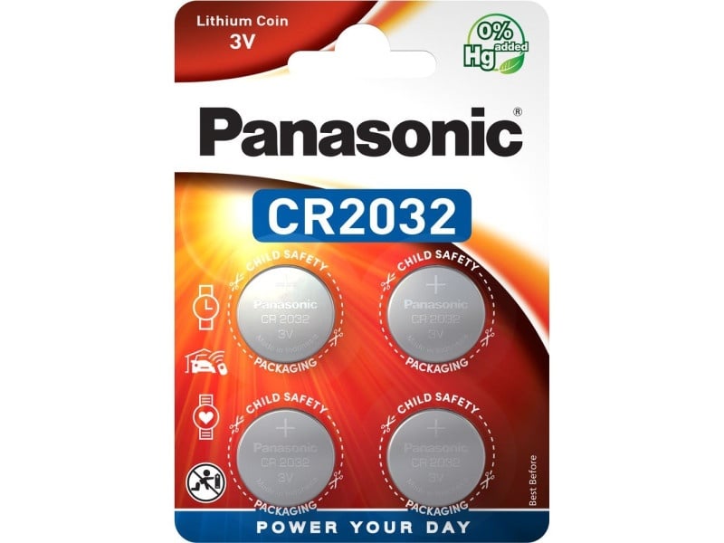 PANASONIC CR2032 celulă buton litiu 3 V (4 buc)