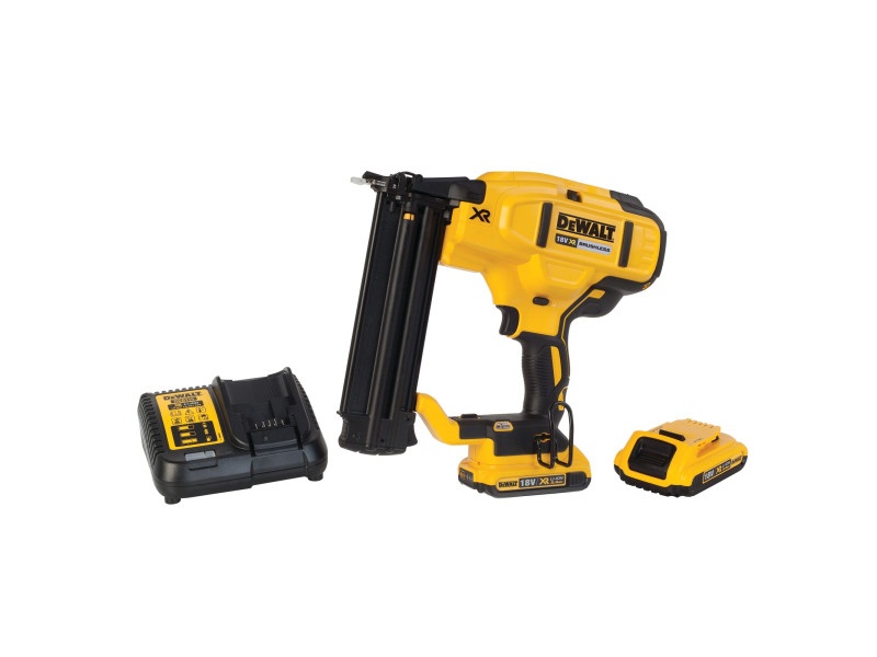 Pistol de bătut cuie fără fir DEWALT 18 V (2 baterii de 2,0 Ah + încărcător) DCN680D2 - 2 | YEO
