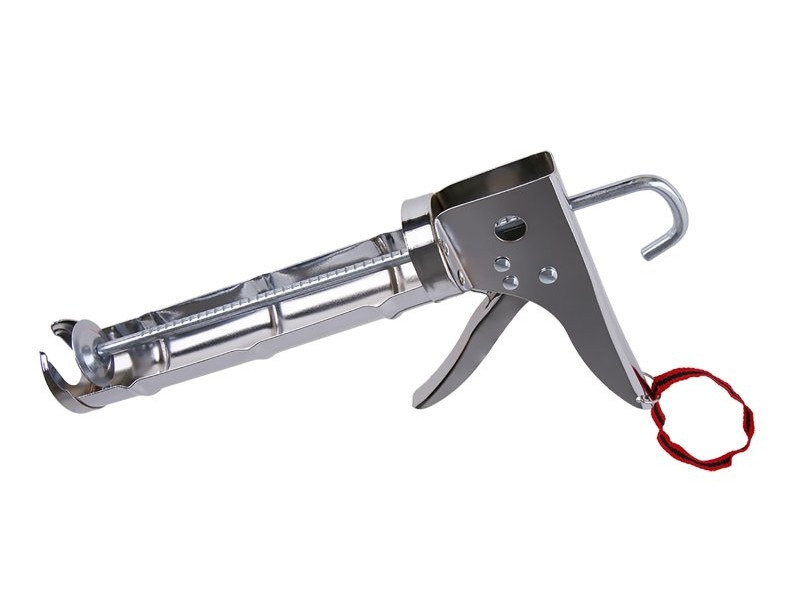 Pistol de chit 225 mm semi-închis cromat (cu lamă de tăiere)