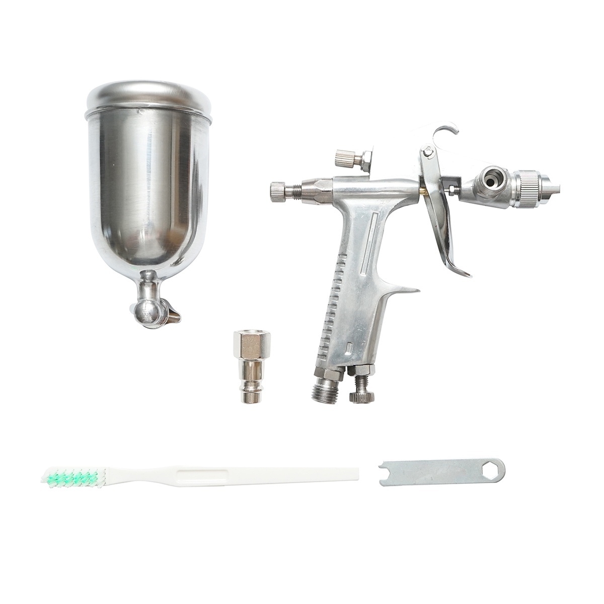 Pistol de vopsit cu aer comprimat 200ml, duza 0.5mm, debit 60ml/min, presiune max. 2.5 bar F-2 , Cod: BK76122 - 1 | YEO