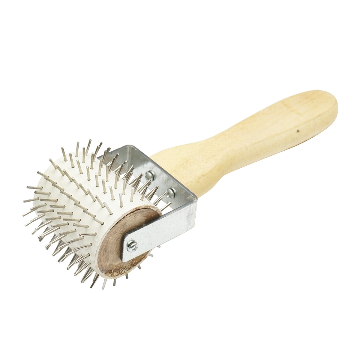 Rola descapacit din inox cu maner din lemn, Cod: DISKS56